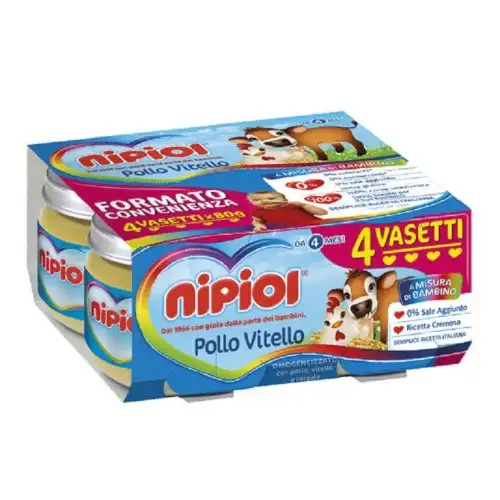 HOMOGÉNÉISÉ AU POULET/VEAU NIPIOL® 4X80G