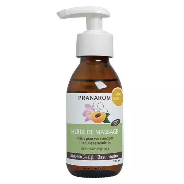 Pranarom Aromaself Massage Sélection Huile de base naturelle Bio 100ml