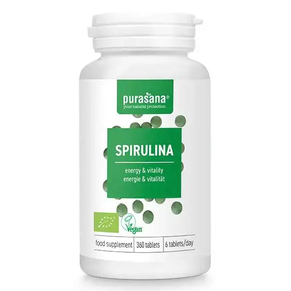 Purasana Spirulina 500 mg 360 tabl BIO