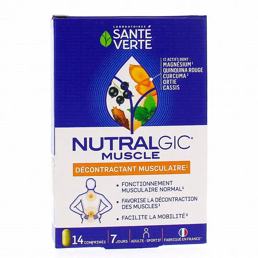 SANTÉ VERTE Nutralgic Muscle Décontractant Musculaire 14 comprimés