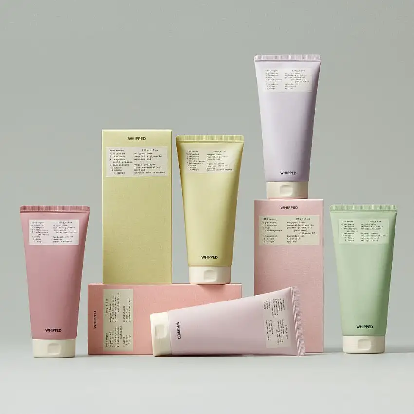 WHIPPED Vegan Pack Cleanser Tube 130ml - #Lavocado