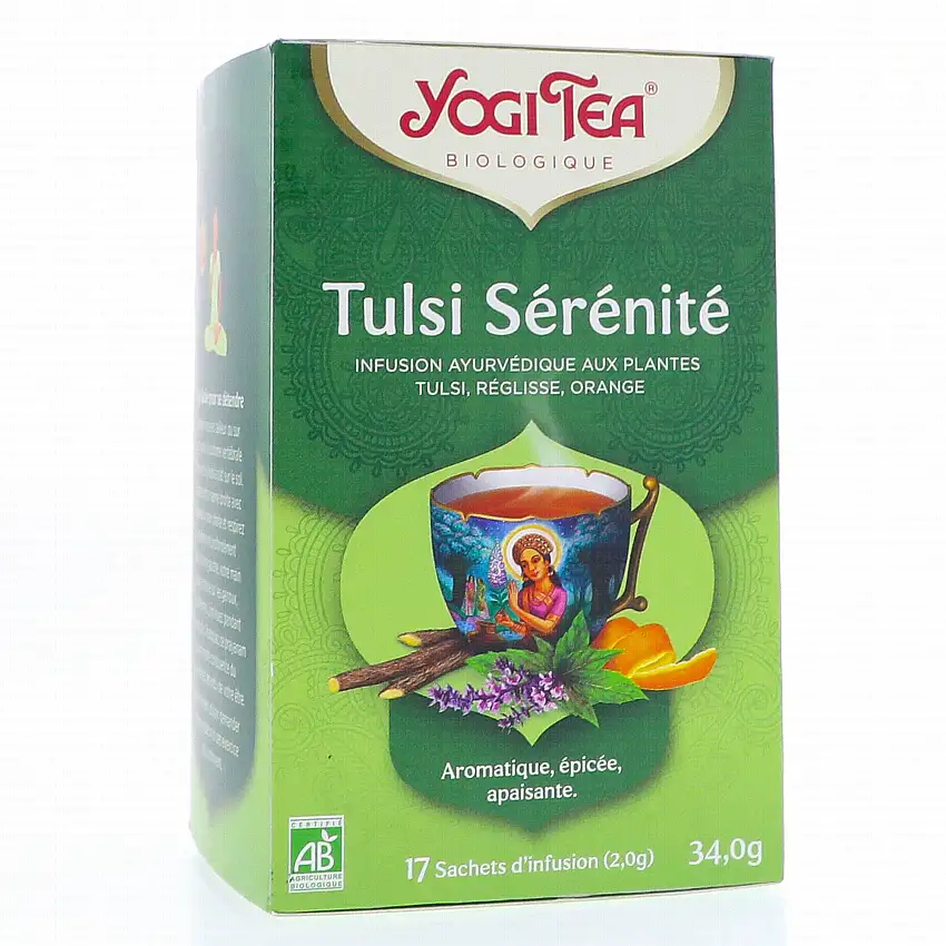 YOGI TEA Tulsi Sérénité Infusion Bio x17 Sachets
