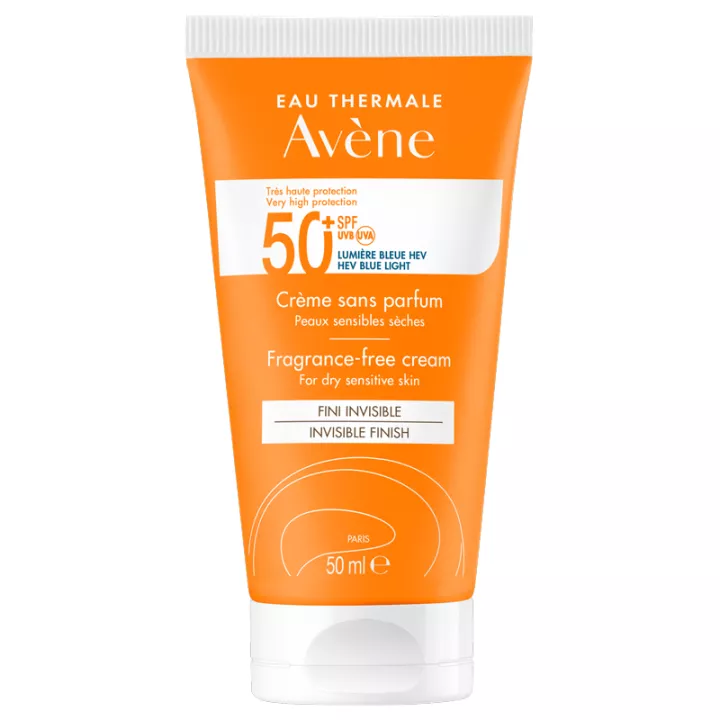 Avène Solaire Crème Sans Parfum Fini Invisible SPF50+ 50 ml