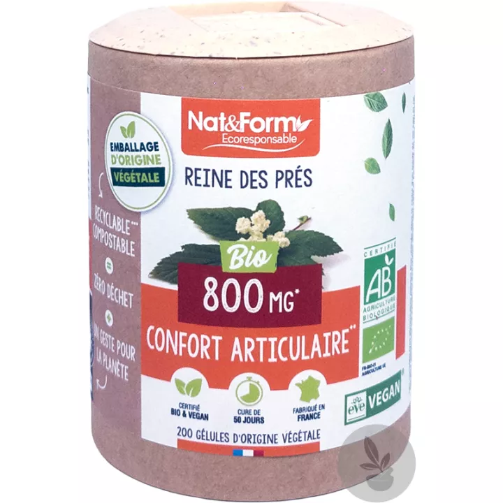 Nat & Form Reine Des Prés Bio 200 Gélules Végétales Eco