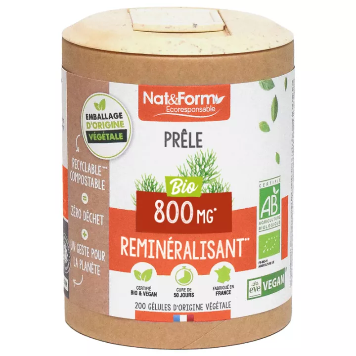 Nat & Form Prele Bio 200 Gélules Végétales Eco