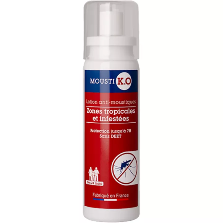 Mousti K.O Lotion Répulsive Moustique Zone Tropicales & Infestées