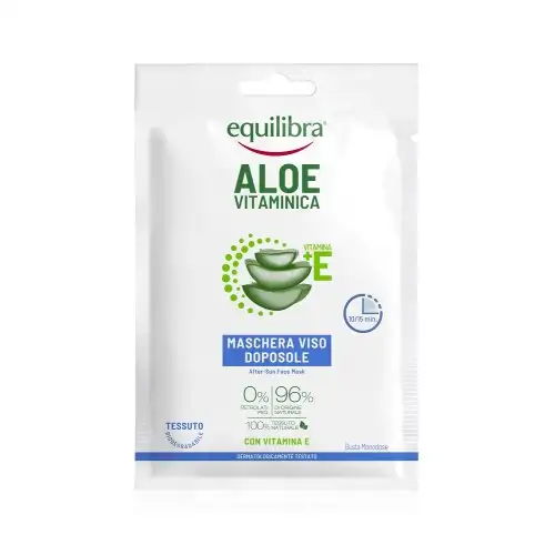 Aloe Vitaminica Maschera Viso Doposole Equilibra Busta Monodose 20ml