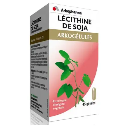 Arkogélules lecithine de soja 45 gélules