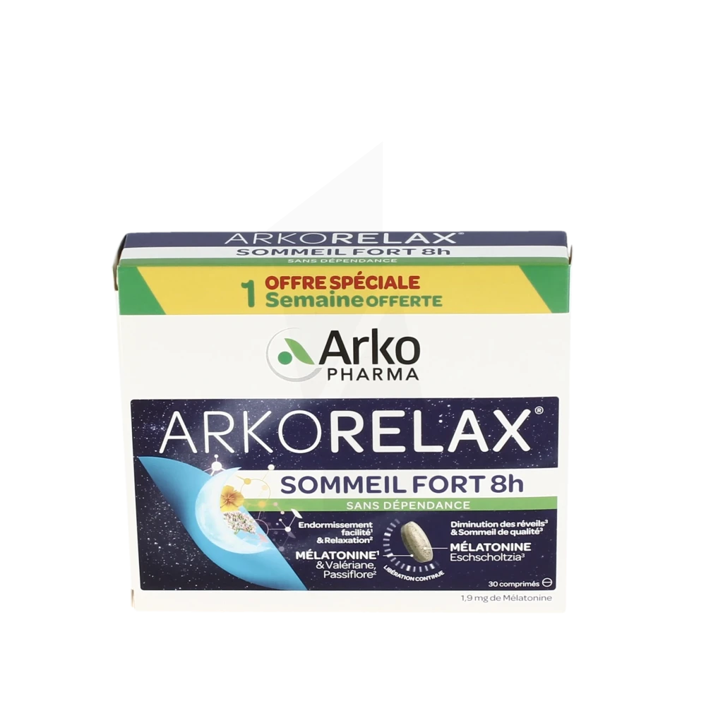 Arkorelax Sommeil Fort 8h Comprimés Boîte De 30
