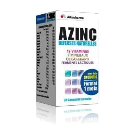 Azinc defenses naturelles, 30 comprimés