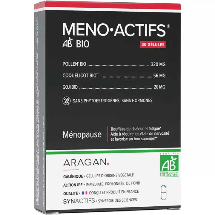 Synactifs MenoActifs Bio Ménopause 30 gélules