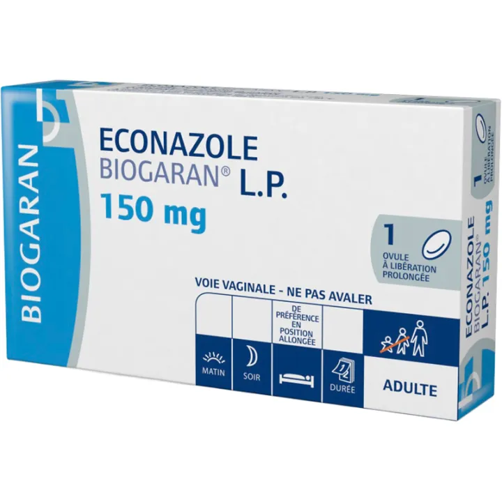 Econazole LP 150mg Biogaran boite 1 ovule