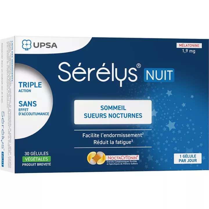 Sérélys Nuit Sommeil Sueurs Nocturnes 30 gélules