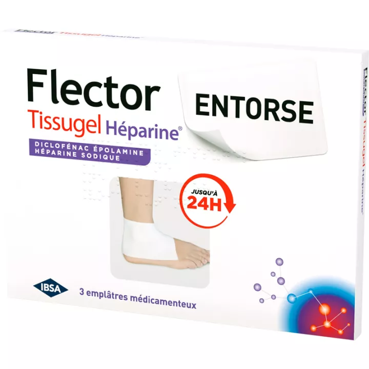 Flector Entorse Tissugel Héparine Emplâtre Médicamenteux