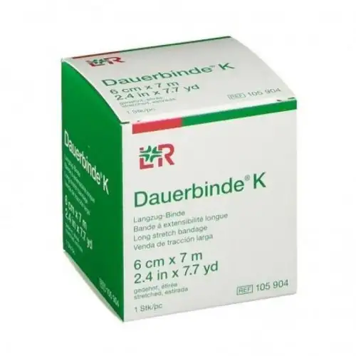Bandage Elastique Dauerbinde K 6cm x 7m 10 Bandages
