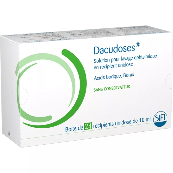 Dacudoses solution lavage ophtalmique 24 unidoses 10ml