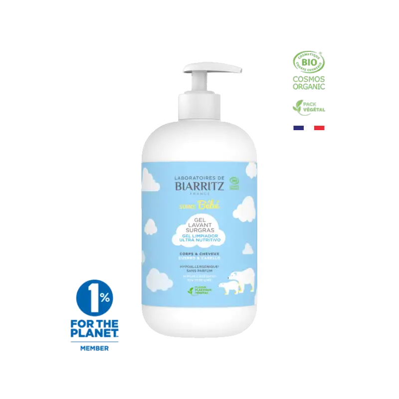 BIARRITZ BEBE eau nettoyante Bio | 500 ml