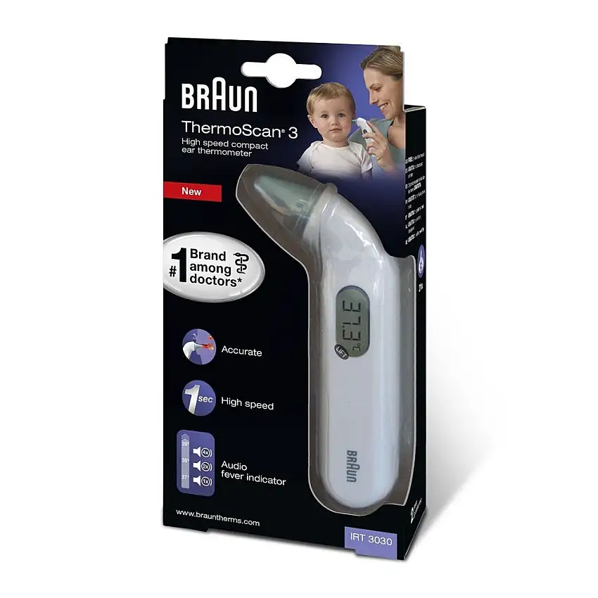 Braun - thermoscan 3 thermomètre auriculaire