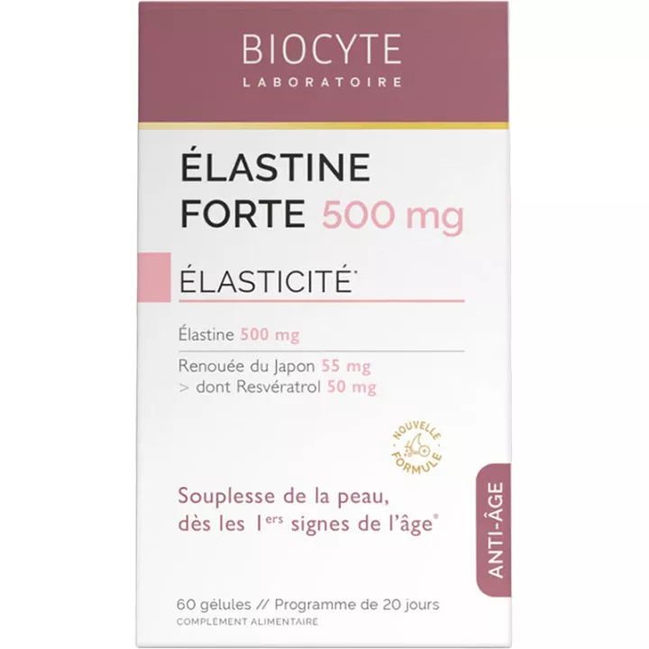 Biocyte Anti-Âge Élastine Forte 500 mg Élasticité 60 gélules