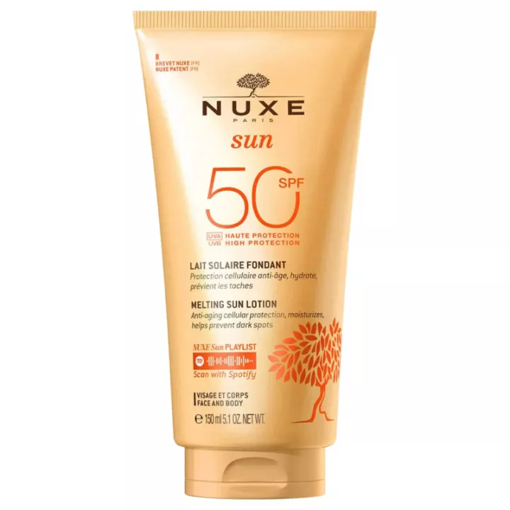 Nuxe Sun Lait Fondant Visage et Corps SPF 50 150 ml