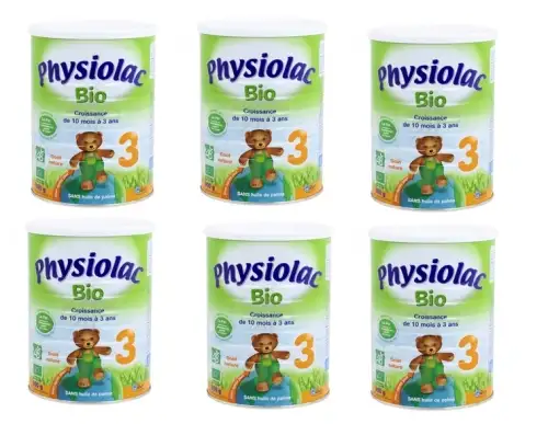 PHYSIOLAC BIO 3 Croissance lot de 6 boites de 800 grammes - PROMO