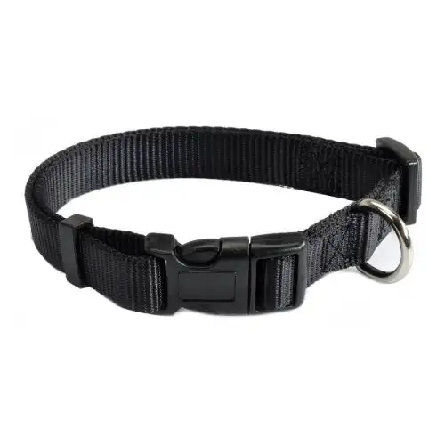 Cam Collier Nylon Ajustable Couleur Noir 25mm