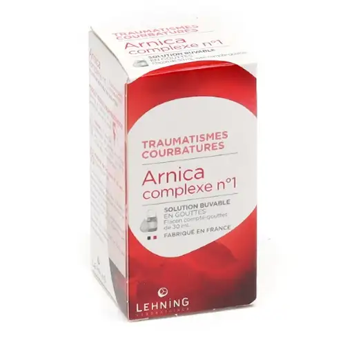 Lehning Arnica Complexe n°1 Traumatismes et Courbatures 30 ml