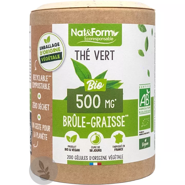 Nat & Form The Vert Bio 200 Gélules Végétales Eco
