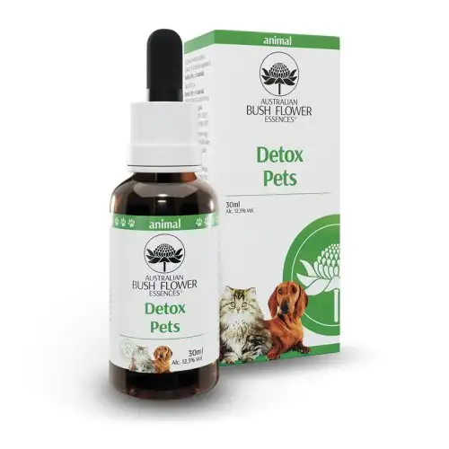 Australian Bush Flower Essences Detox Pets Remède homéopathique pour animaux 30 ml