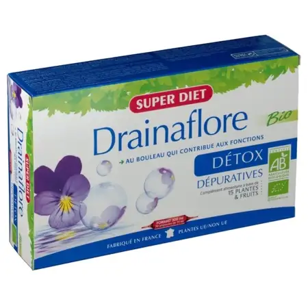Drainaflore bio, 20 ampoules buvables