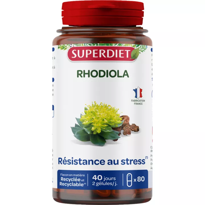 Superdiet Rhodiola Résistance au Stress 80 gélules