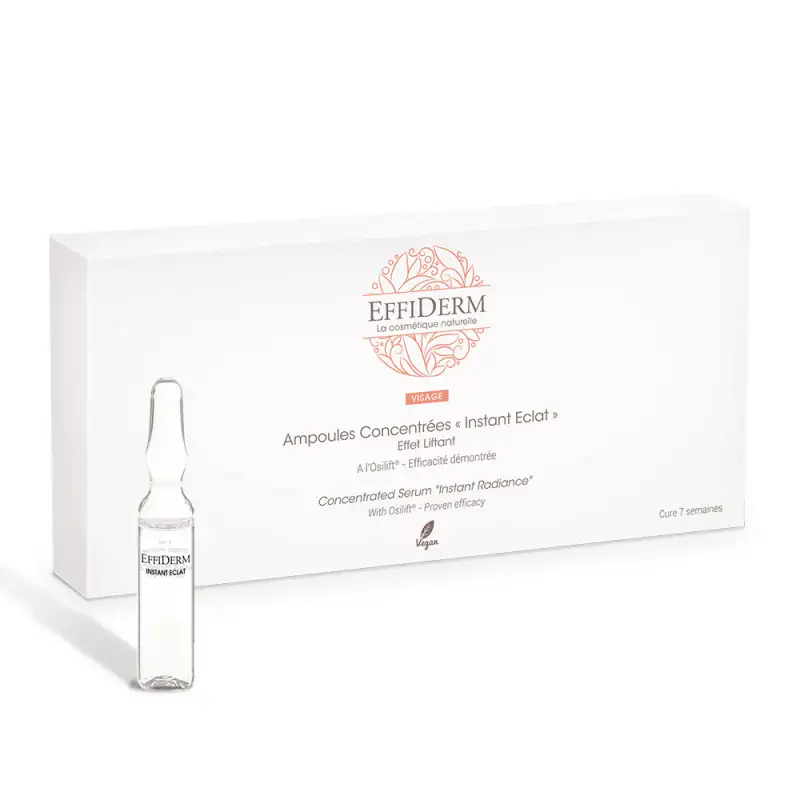 EFFIDERM Ampoules Instant Éclat Etui de 7 ampoules 3 ml