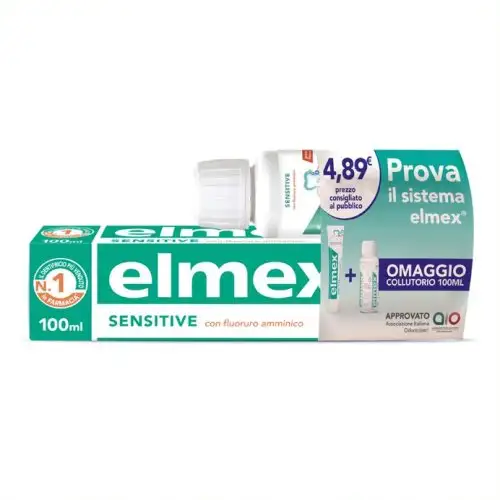 Dentifrice elmex® Sensitive + Rince-bouche offert