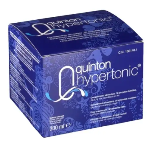 QUINTON Hypertonic Eau de Mer Buvable Magnésium marin Fatigue (30 ampoules)