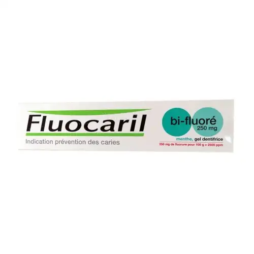 FLUOCARIL Bi-fluoré 250 mg Dentifrice GEL Menthe - tube de 75 ml