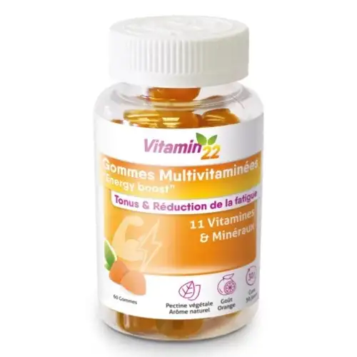 VITAMIN 22 - 60 Gommes Multivitaminées "Energy Boost"