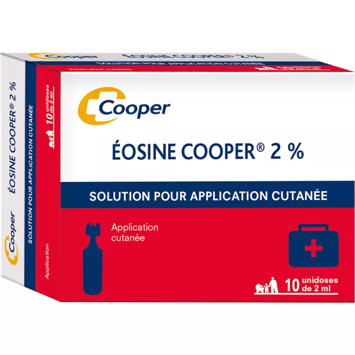 Eosine 2% Cooper solution antiseptique 10 unidoses