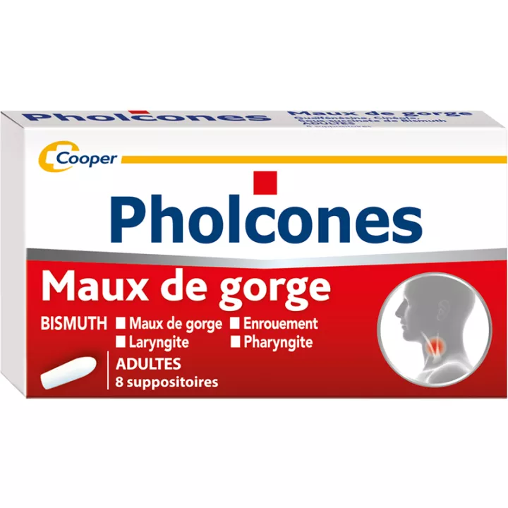 Pholcones Bismuth 8 Suppositoires adulte
