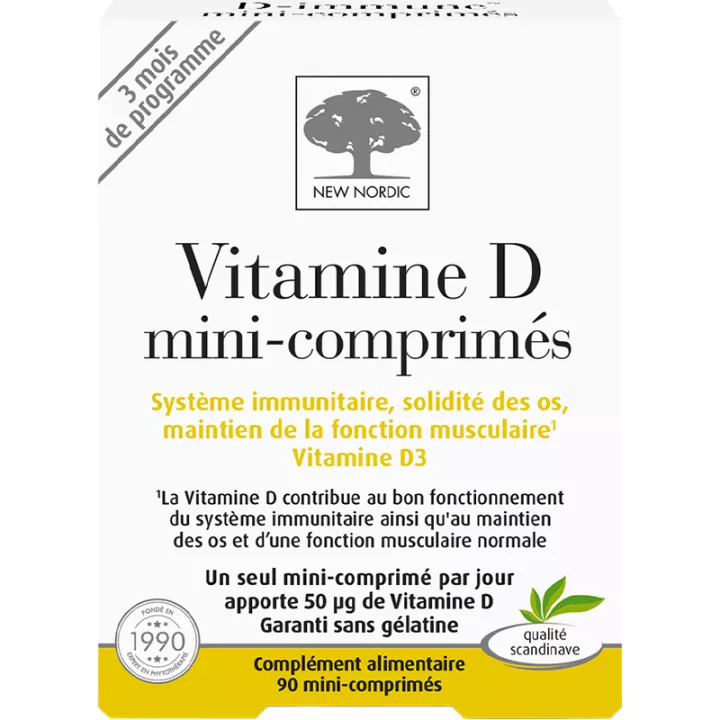 New Nordic Vitamine D 50 µg 90 mini-comprimés