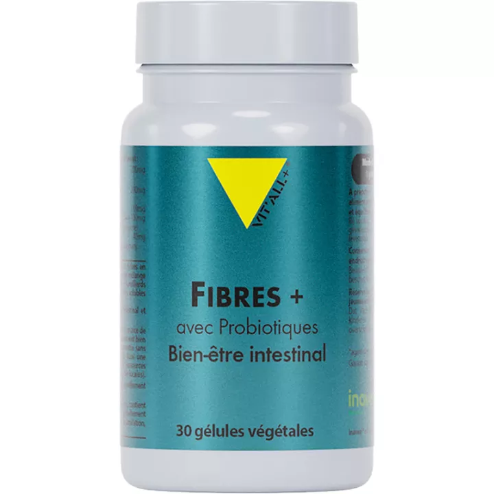 Vitall+ Fibre Plus avec Probiotiques 30 gélules