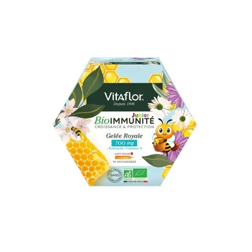 VITAFLOR BIO Gelée Royale Junior 700MG (14 ampoules de 10ml)