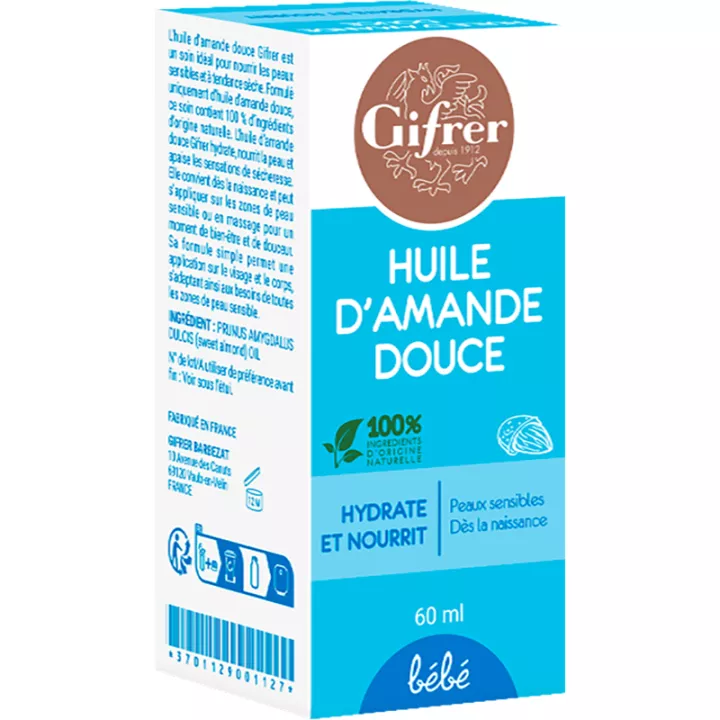 Amande Douce Huile Gifrer 60 ml