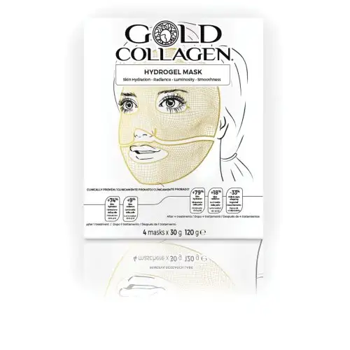 Masque Hydrogel au Collagène Or Masque Visage Hydratant 4 Masques