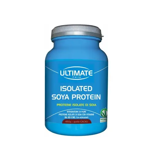 Supplément Alimentaire Ultime Protéine de Soja Isolée Goût Cacao 450g