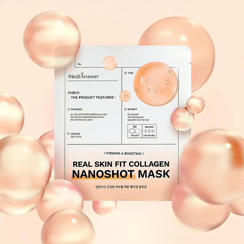 MEDIANSWER Real Skin Fit Collagen Nanoshot Mask 5 sheets