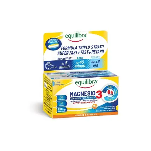 Magnesio 3 Triplo Strato Equilibra 30 Compresse