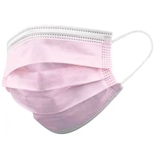 ABC Masques Chirurgicaux Rose 50 Pièces