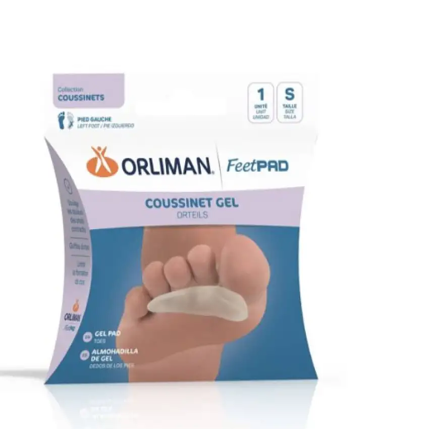 ORLIMAN - Coussinet gel orteils droit Taille S