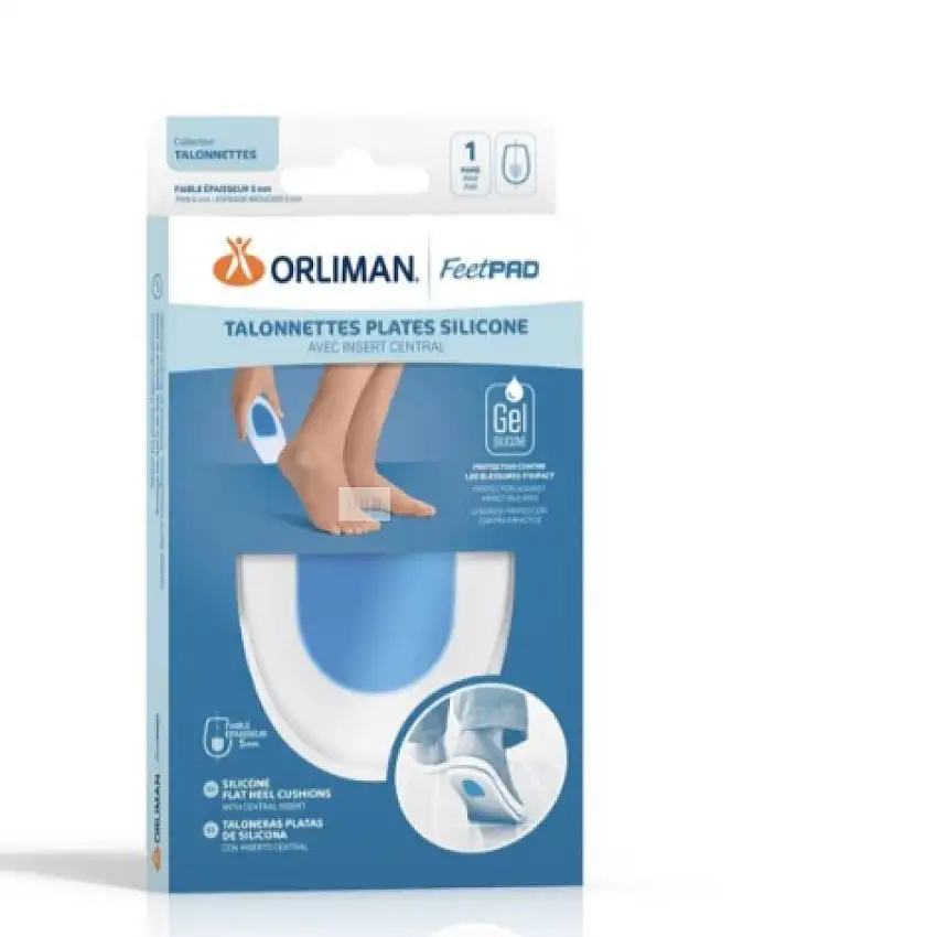 ORLIMAN - Talonnettes silicone avec insert central Taille 1