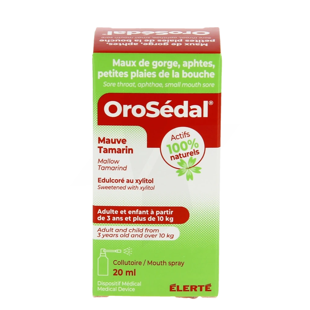 Orosédal Collutoire Maux De Gorges Spray De 20 Ml